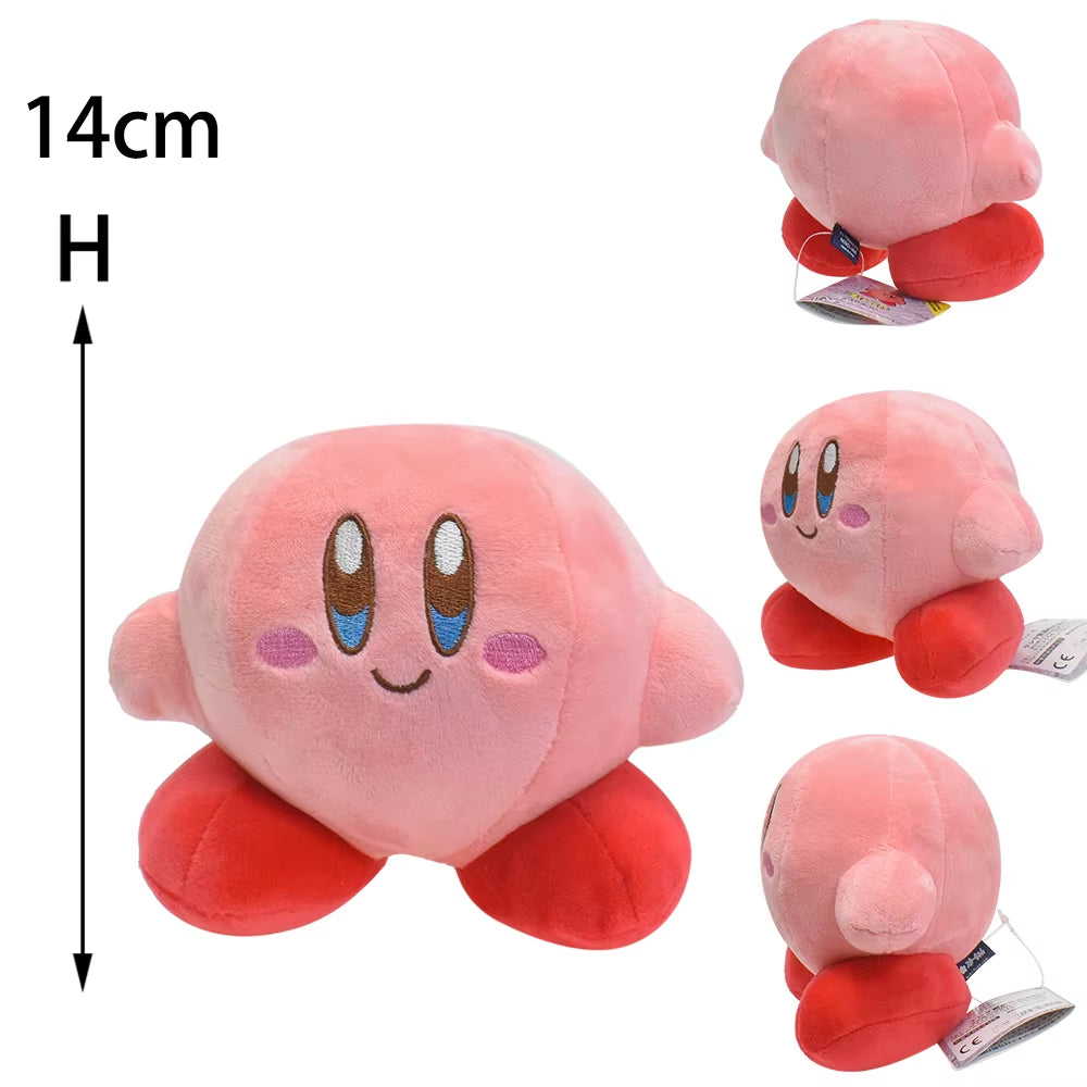 Star Kirby Plush Doll Anime Kirby Pink Heart Kirby Stuffed Peluche Toy Christmas Birthday Great Gift for Children
