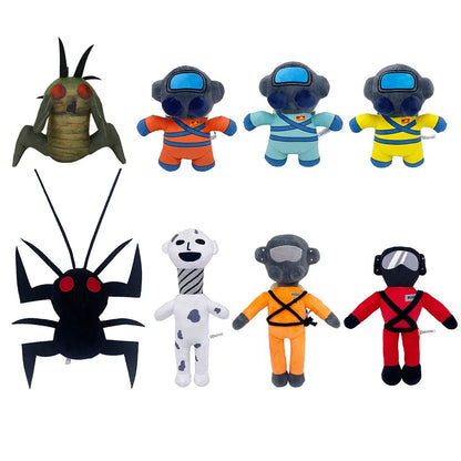 20-30Cm Lethal Company Plush Coil Head Long Necked Figure Soft Stuffed Animal Plushie Home Decor Collection Birthday Kids Gift