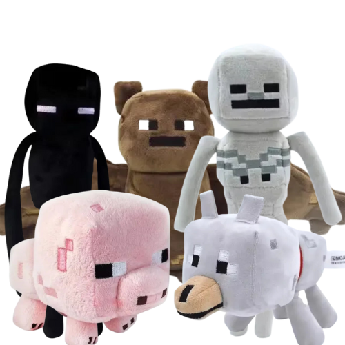 Minecraft plushies